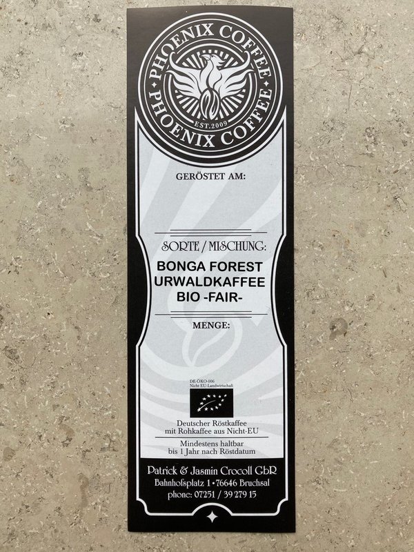 Bio BONGA FOREST URWALDKAFFEE -FAIR- Grundpreis: 26€ / kg