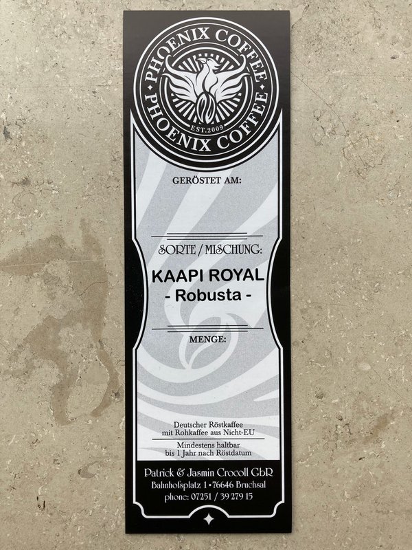 KAAPI ROYAL - Robusta - Indien - Grundpreis: 20€ / kg