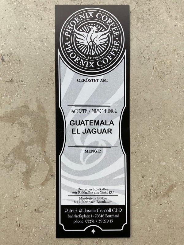 GUATEMALA EL JAGUAR -  Grundpreis: 23€ / kg