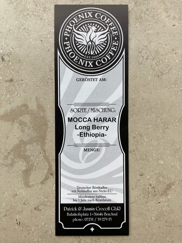 MOCCA HARAR Long Berry - Ethiopia - Grundpreis: 26€ / kg